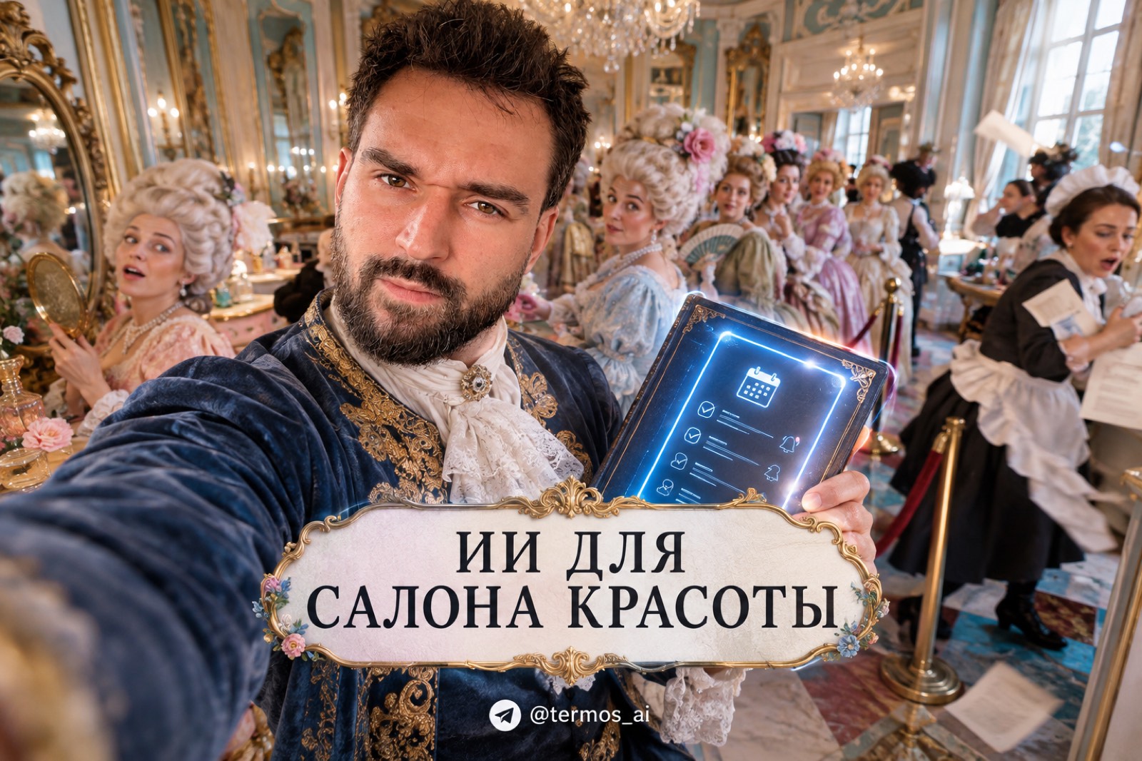 Обложка статьи: ИИ-администратор записывает клиентку салона красоты через мессенджер