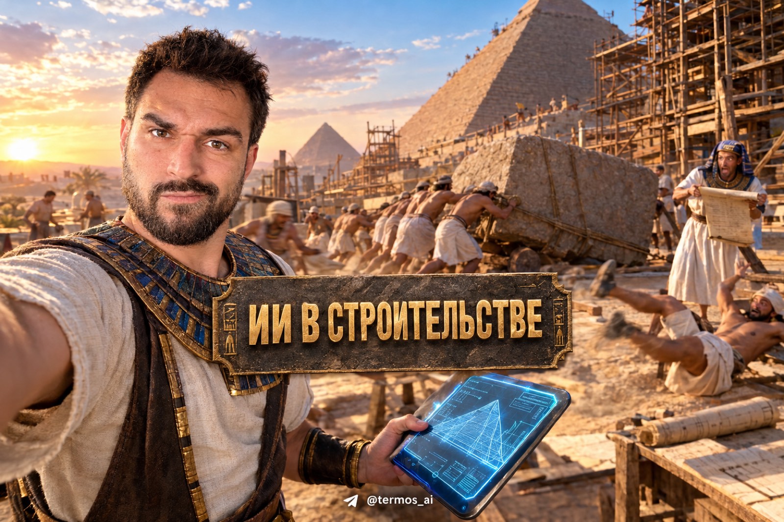 Обложка статьи: ИИ-менеджер принимает заявки строительной компании, пока бригада на объекте