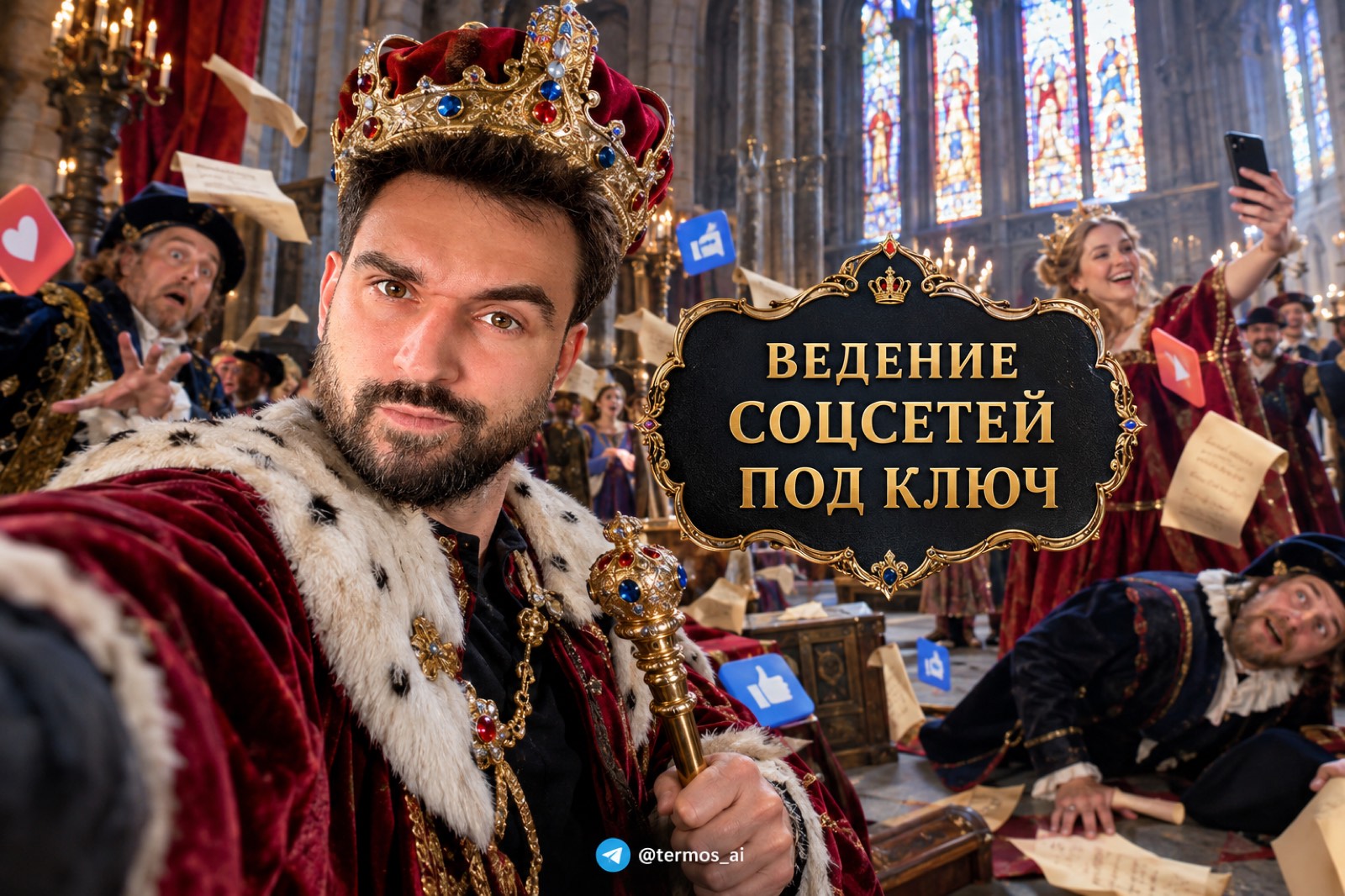 Обложка статьи: ведение соцсетей под ключ