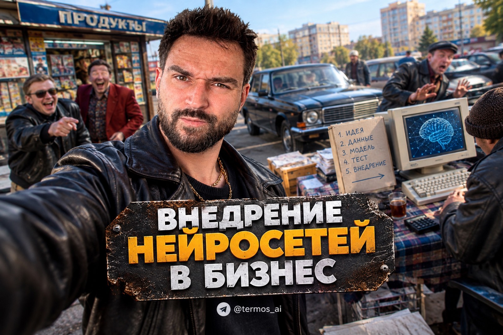 Обложка статьи: внедрение нейросетей в бизнес