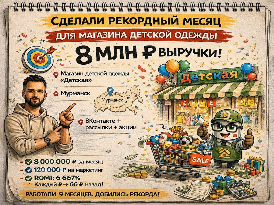 Обложка кейса: Магазин детской одежды