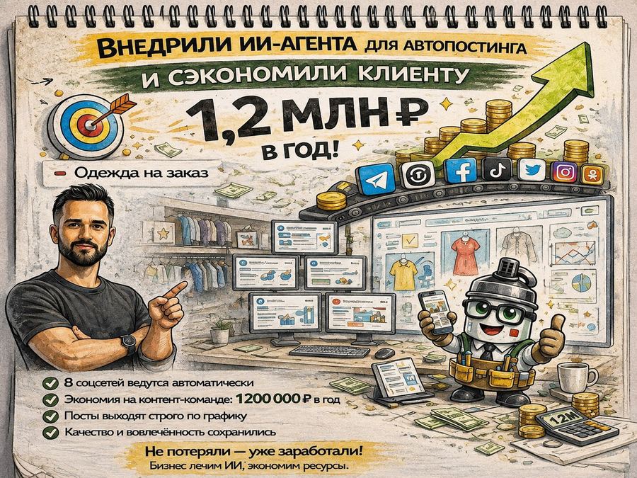 Обложка кейса: ИИ-агент для контента